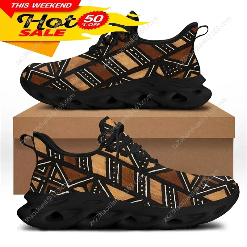 Sneakers Fashion Women - アフリカ民族部族柄スニーカー男性用新しいメンズファッションフレックスコントロールランニングシューズレースアップフットウェア