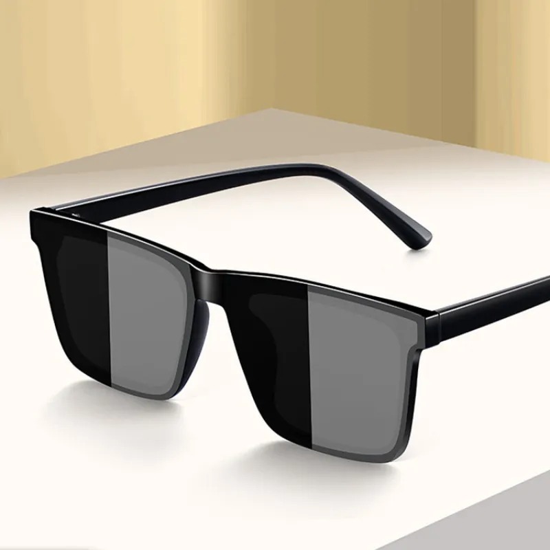 Women'S Fashion Eyewear - 新しいメンズドライビングアンチUVサングラスシェイプレディーススクエアフレームサングラスUV400ブラックGafas De Sol