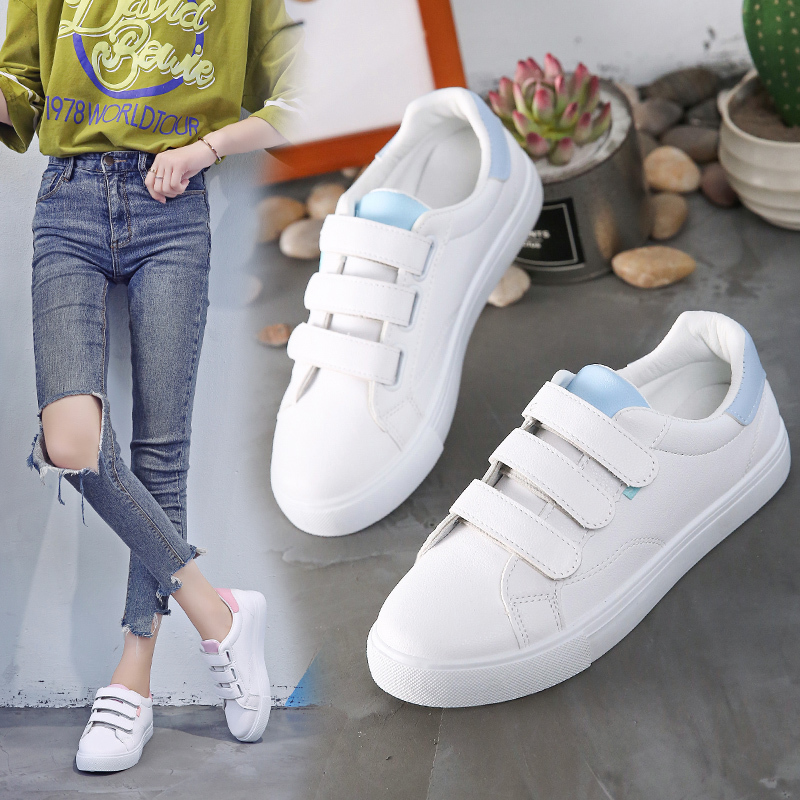 Sneakers Fashion Women - 新しい秋の女性白シングルシューズ女性学生スニーカーファッションセクシーなカジュアルフラットシューズ屋外快適な滑り止めスニーカー