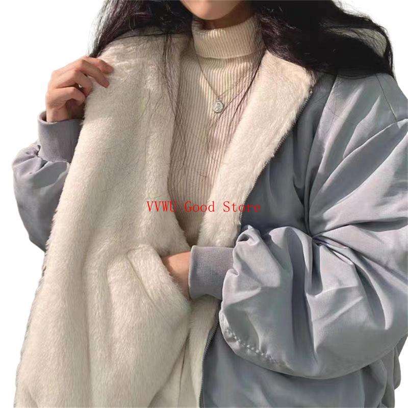 女性用リバーシブルウォームフェイクファーズコートフード付きフ - Sherpa Coat Women のレビューと価格