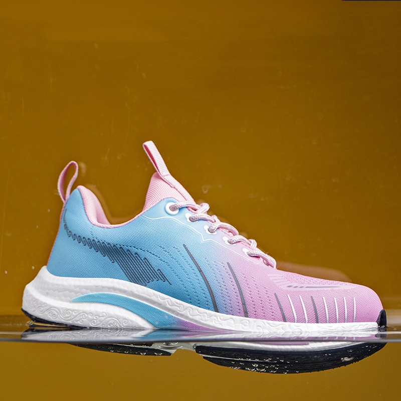 女性ファッション通気性スチールつま先キャップ作業靴エアメッシ - Sneakers Fashion Women のレビューと価格