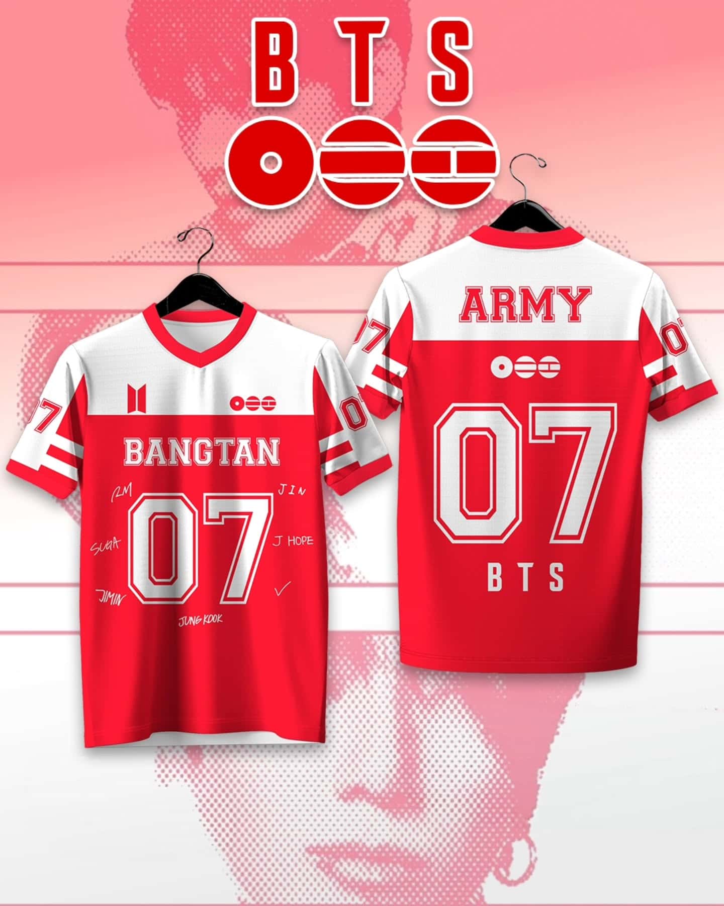 BTS ARMY 新しいラグビージャージー KPOPファン向 - Women'S Fashion Rugby Shirt のレビューと価格
