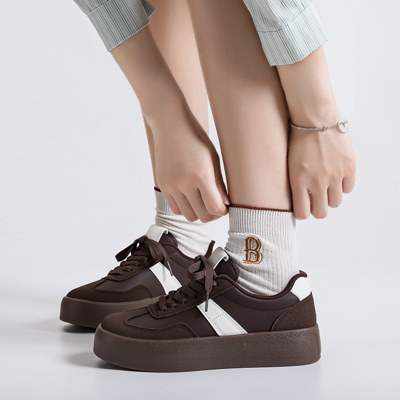 カップル向けの新しい厚底ドイツ製トレーニングシューズ、多用途 - Women Fashion Korean のレビューと価格