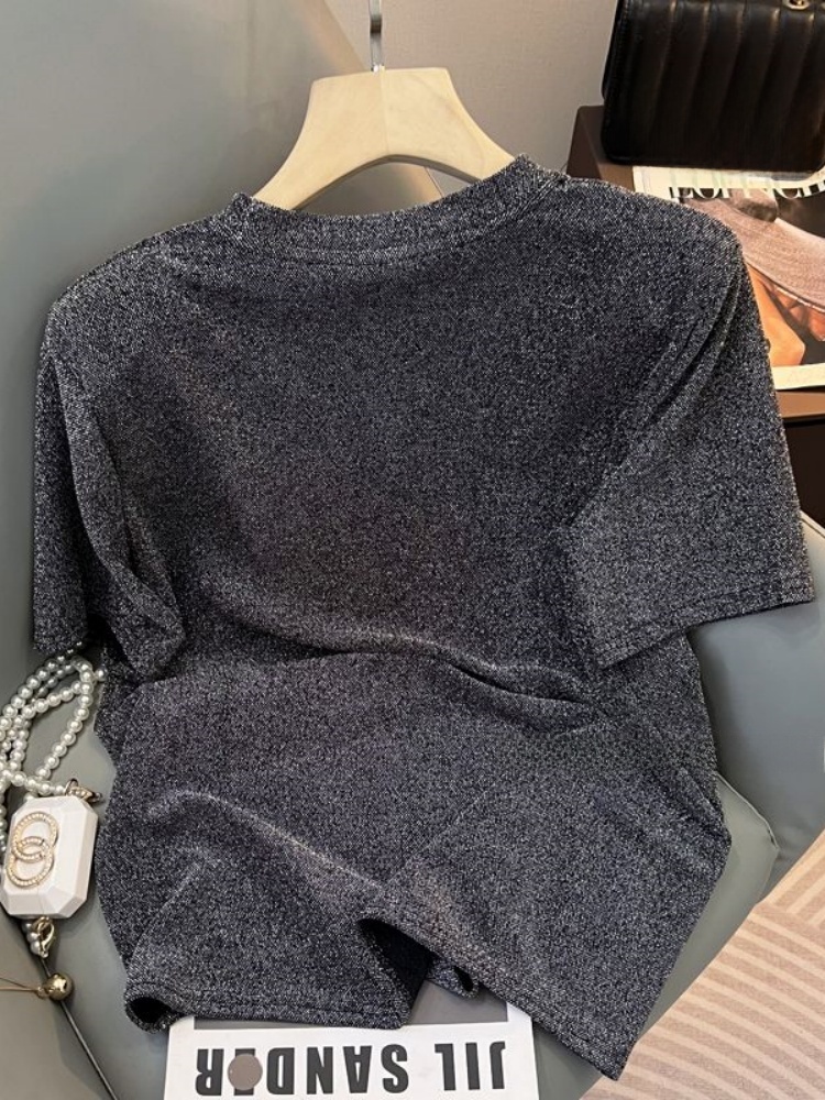 プラスサイズの韓国スタイル半袖Tシャツ、ルーズフィット、薄手 - Women Fashion Over The Years のレビューと価格