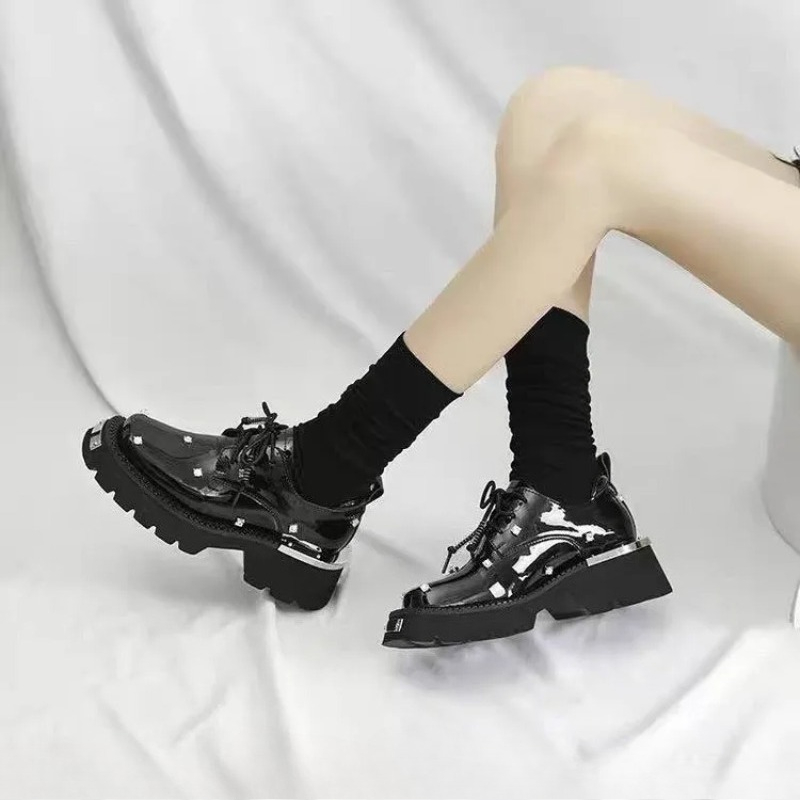 女性ローファークリスタルプラットフォーム分厚いメアリージェー - Sneakers Fashion Women のレビューと価格