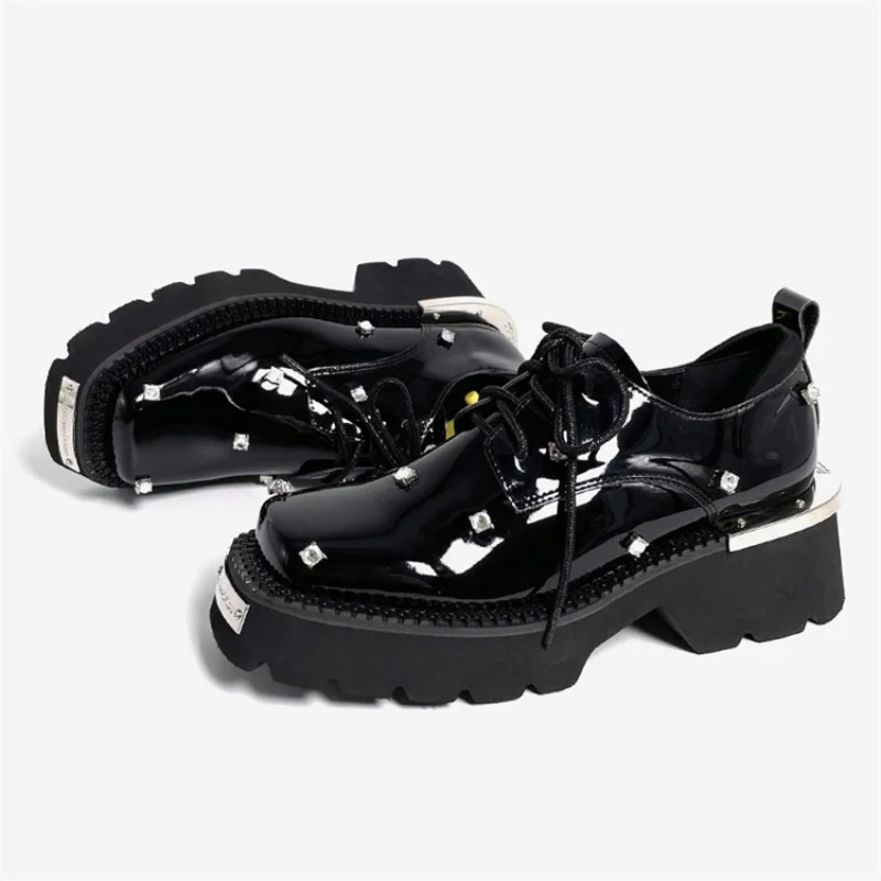女性ローファークリスタルプラットフォーム分厚いメアリージェー - Sneakers Fashion Women のレビューと価格