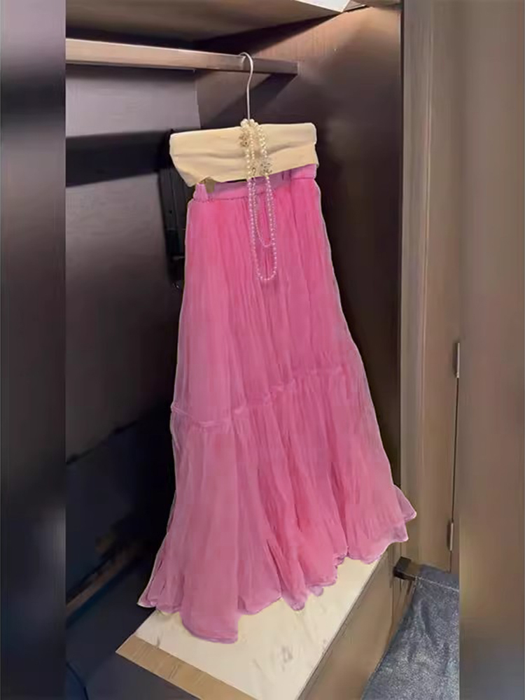 エレガントなハイウエストメッシュハーフスカート レディース  - A-Line Skirt Midi のレビューと価格