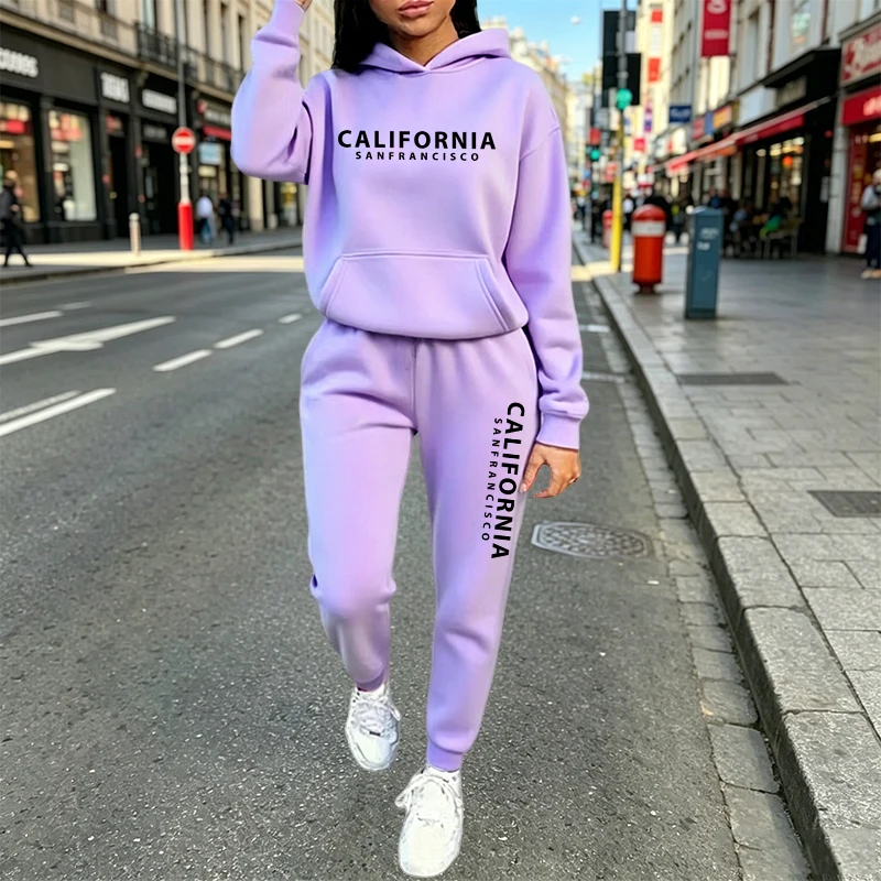 都会的なカジュアルファッション フーディジョガースーツ 秋冬 - Women Fashion Outfits のレビューと価格