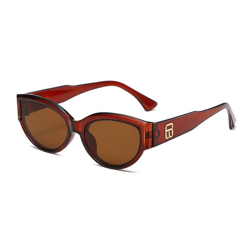 女性レトロキャットアイサングラス小さなオーバルシェード UV - Women'S Fashion Eyewear のレビューと価格