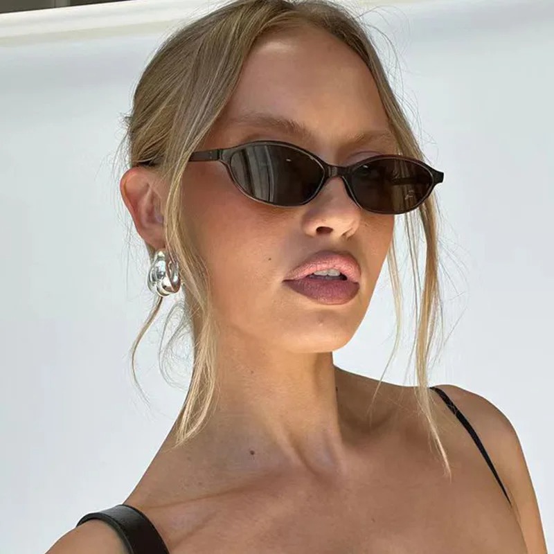 レトロオーバルフレームサングラスファッション女性トレンディな - Women'S Fashion Eyewear のレビューと価格