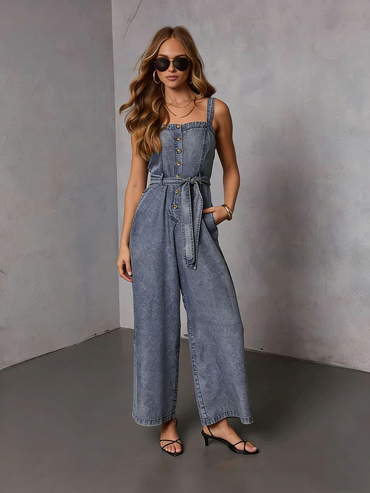 サマービンテージ レディースデニムジャンプスーツ 2026新 - Women'S Fashion Overalls のレビューと価格