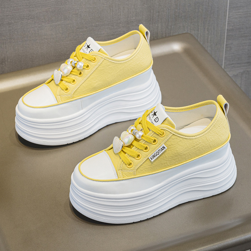 秋のレディース9CM身長アップシューズ、普段使いの厚底ファッ - Sneakers Fashion Women のレビューと価格
