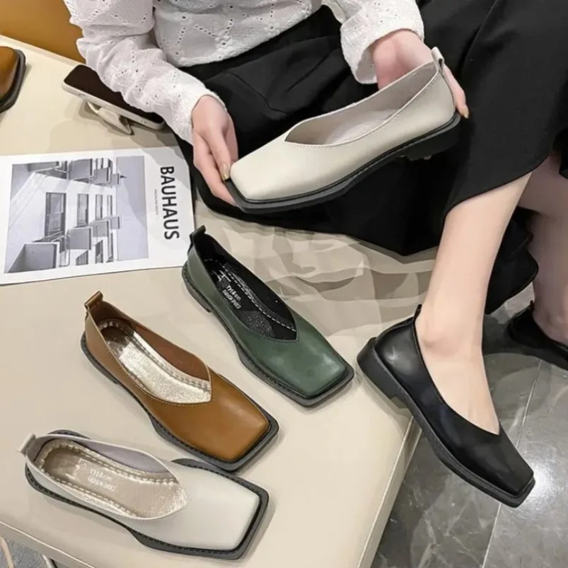 ローマ風レディースローヒールパンプス、女性用フラットシューズ - Sneakers Fashion Women のレビューと価格