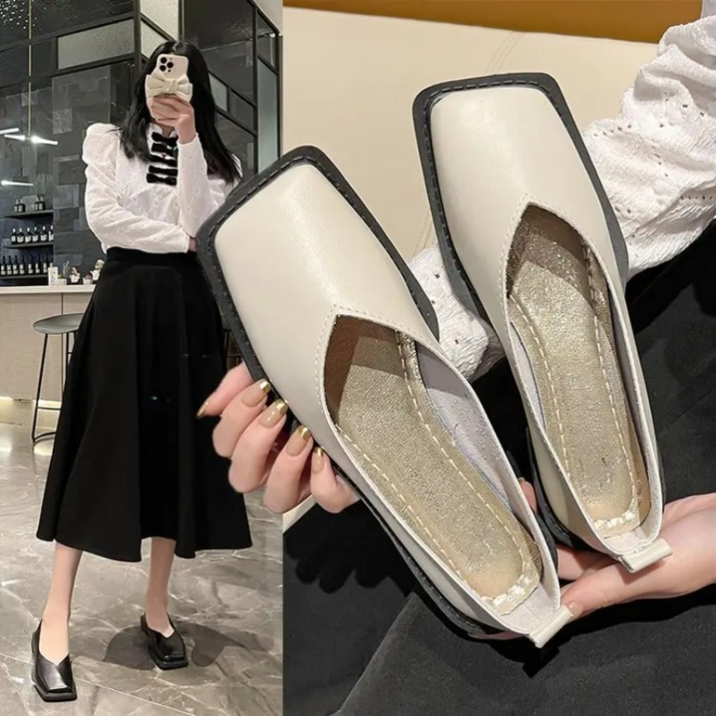 ローマ風レディースローヒールパンプス、女性用フラットシューズ - Sneakers Fashion Women のレビューと価格