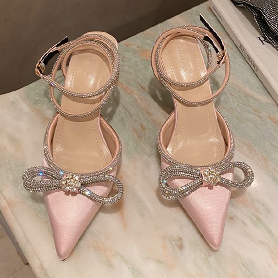 ファッションダイヤモンドボウノットレディースサンダル 202 - Women Fashion Korean のレビューと価格