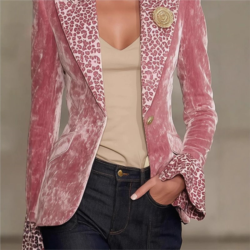 高級無地ベルベットブレザー女性のためのシングルブレスト女性ブ - Velvet Blazer Women のレビューと価格