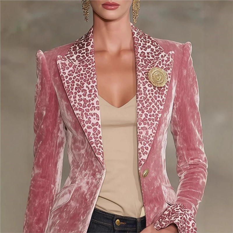 高級無地ベルベットブレザー女性のためのシングルブレスト女性ブ - Velvet Blazer Women のレビューと価格