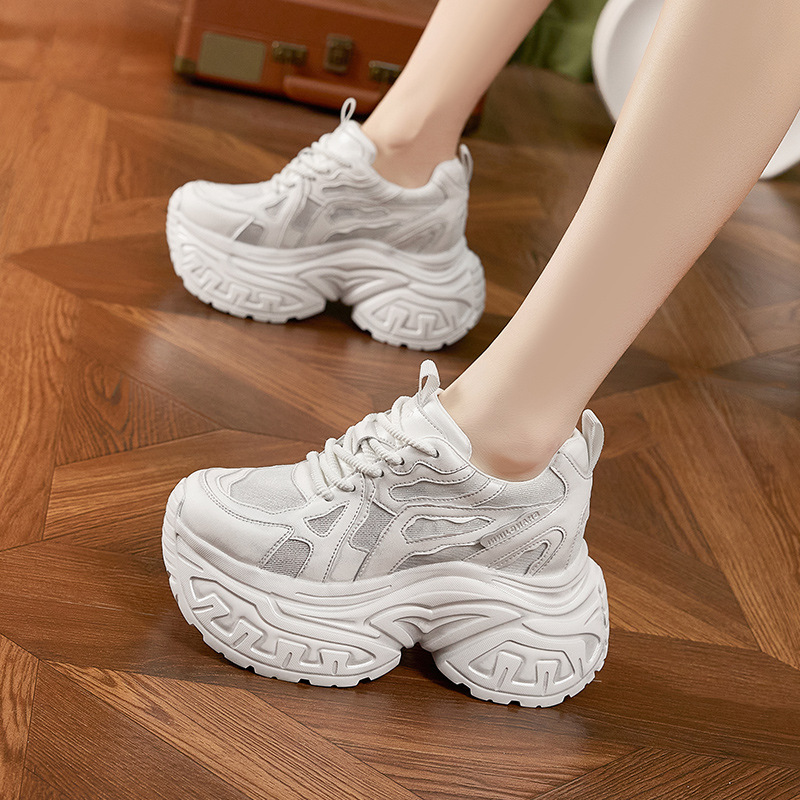 レディースファッション 厚底プラットフォームスニーカー 通気 - Sneakers Fashion Women のレビューと価格