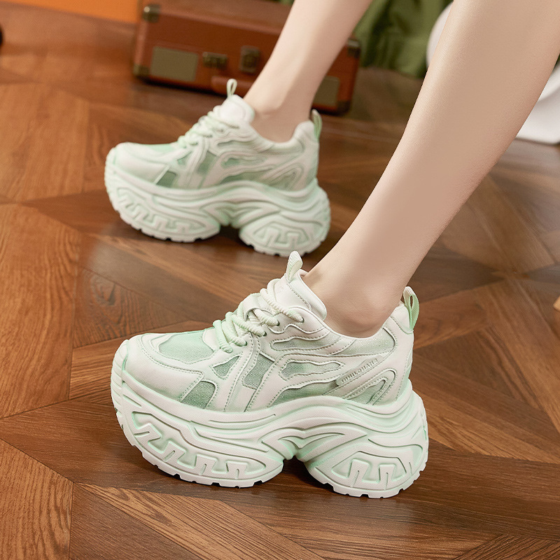 レディースファッション 厚底プラットフォームスニーカー 通気 - Sneakers Fashion Women のレビューと価格