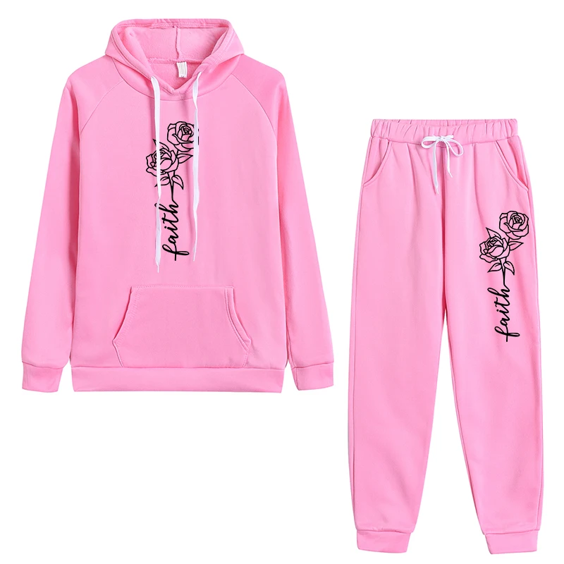 2026年高品質レディース秋冬プリントフード付きトラックスー - Women Fashion Outfits のレビューと価格