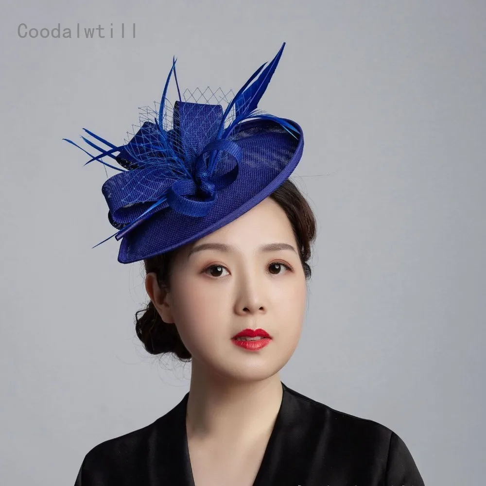 女性のための結婚披露宴の日の帽子,女性のためのベールと羽のヘ - Women'S Fashion Melbourne のレビューと価格