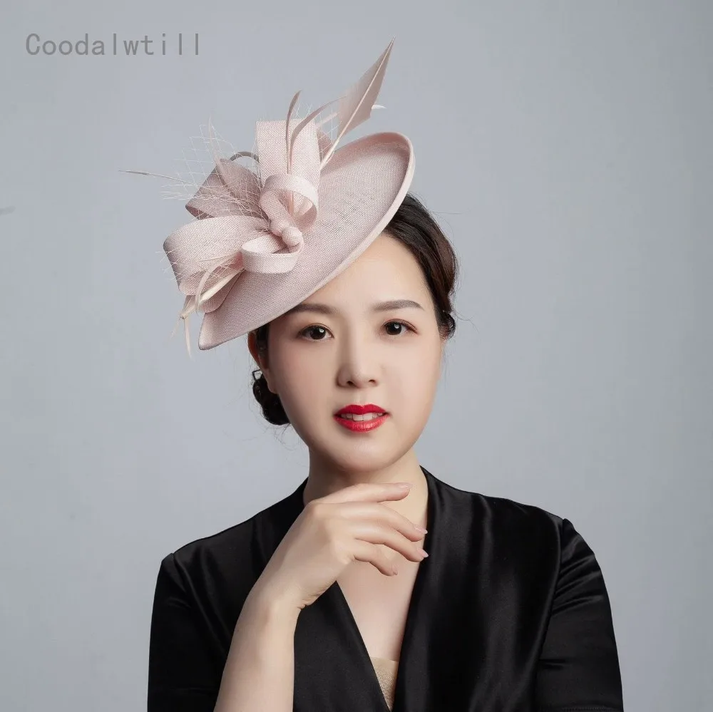 女性のための結婚披露宴の日の帽子,女性のためのベールと羽のヘ - Women'S Fashion Melbourne のレビューと価格