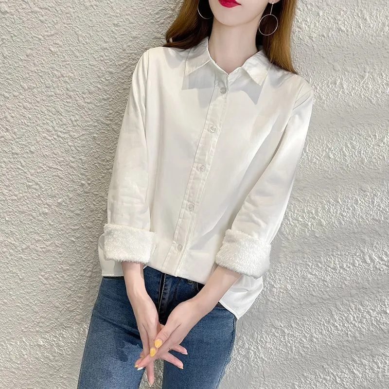 ファッションベルベット暖かいシャツレディースブラウスシャツ2 - Velvet Blazer Women のレビューと価格