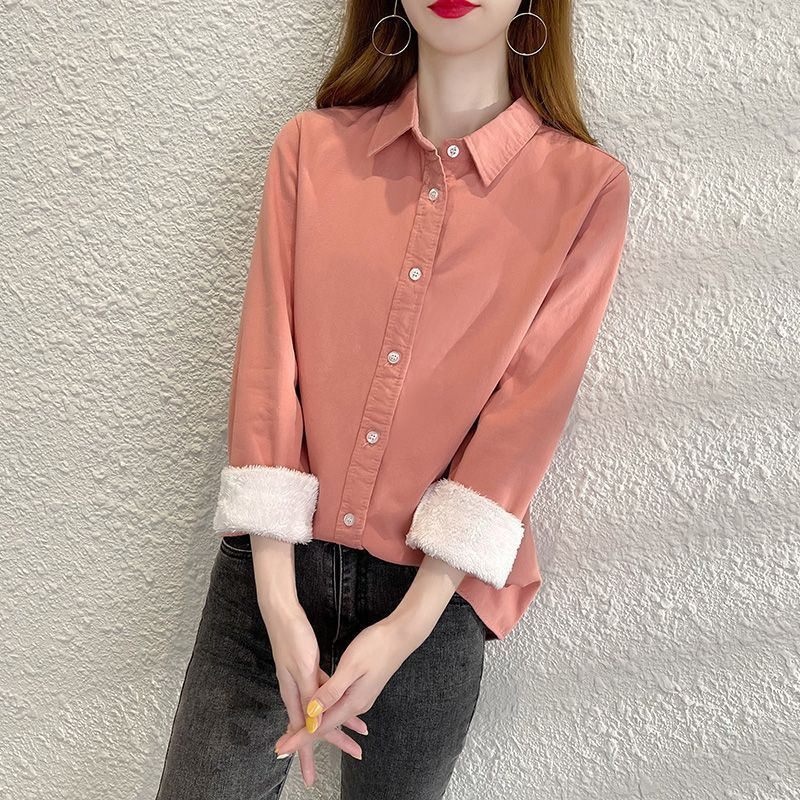 ファッションベルベット暖かいシャツレディースブラウスシャツ2 - Velvet Blazer Women のレビューと価格